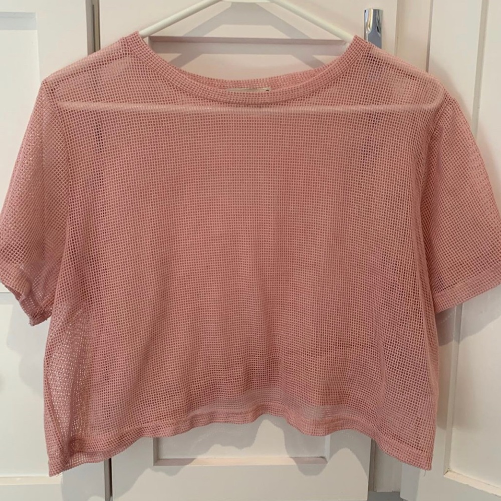 mesh crop top
